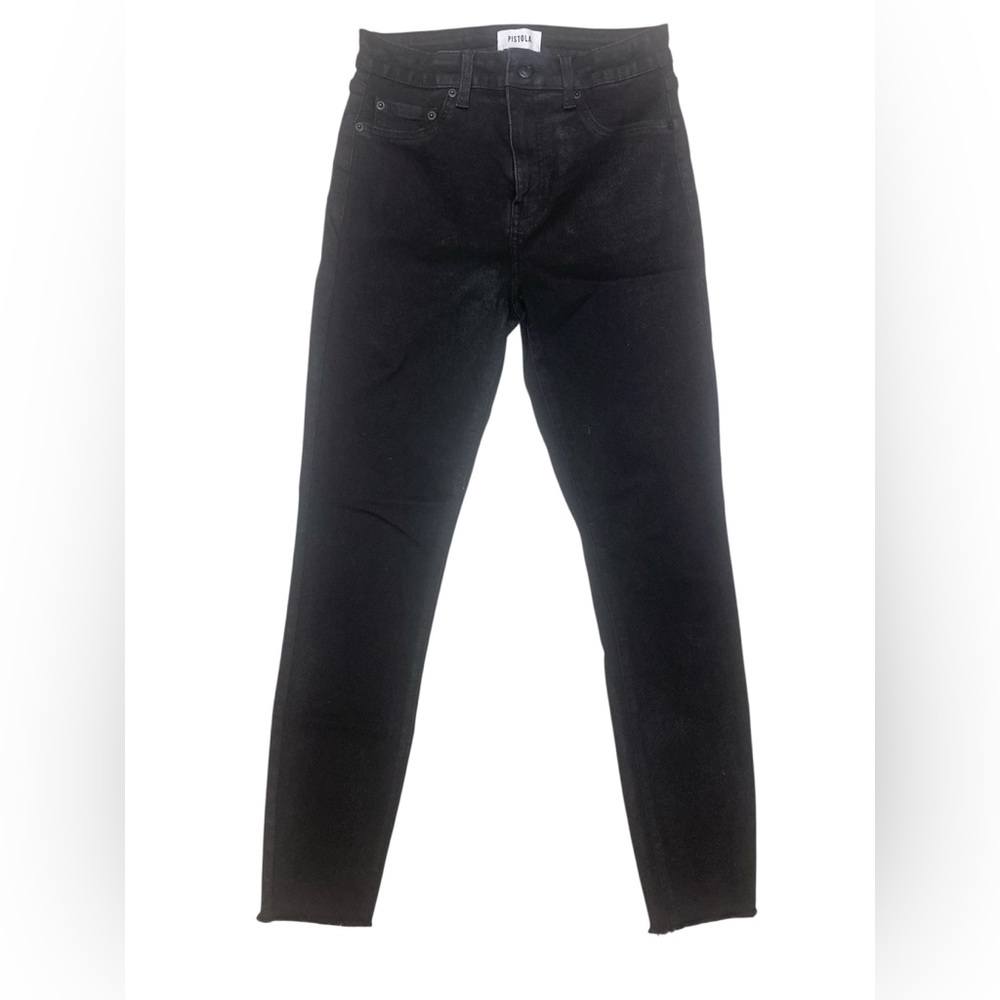 Pistola Women's High Rise Jeans in Black Perfect Condition